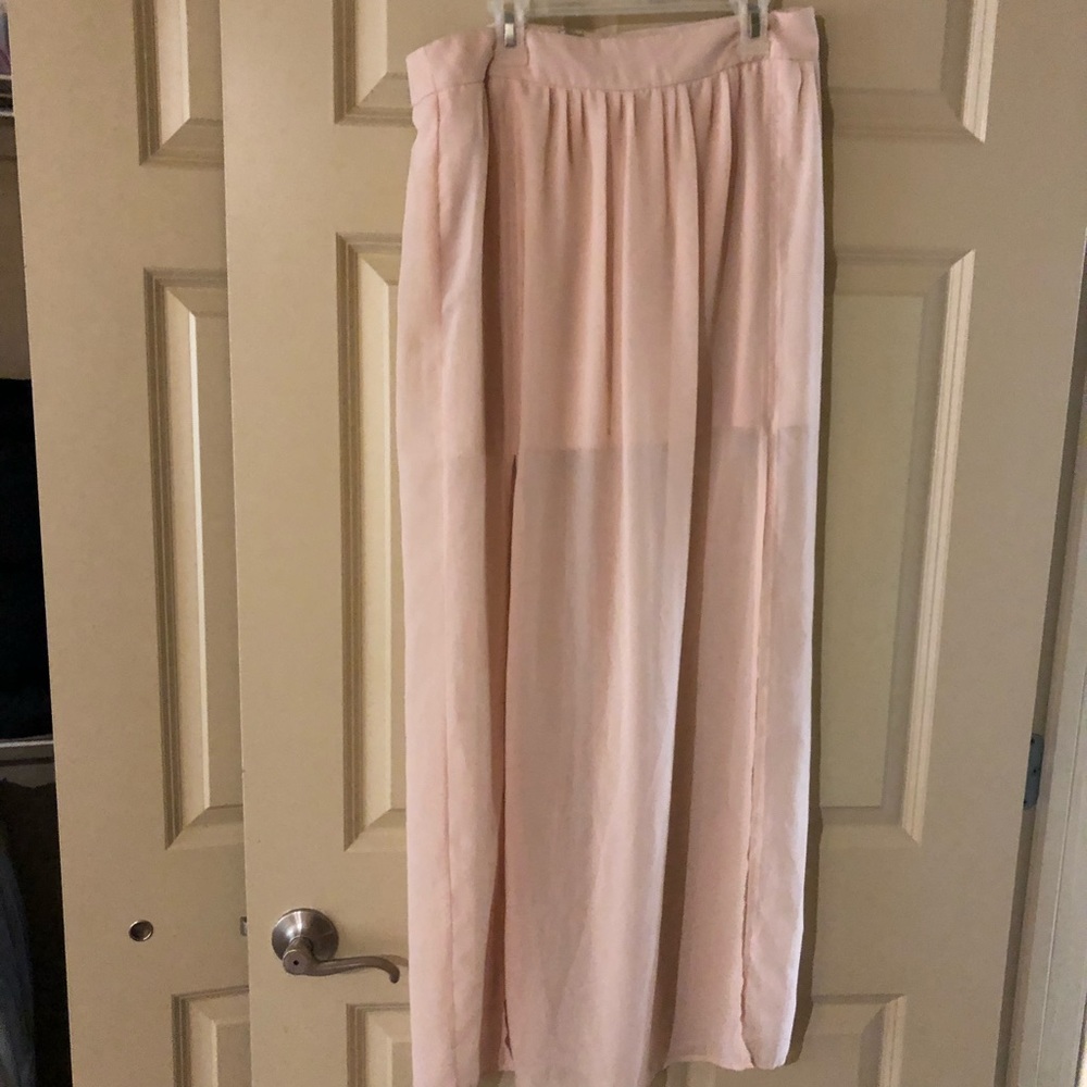 Charlotte Russe light pink skirt